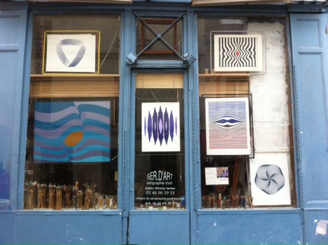 L'atelier de sérigraphie de Nikolas Serdar