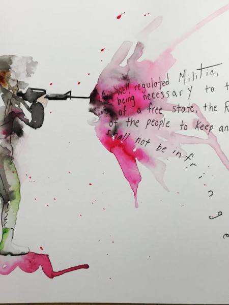 Un dessin de Meri contre le port d&rsquo;armes aux&nbsp;Etats-Unis